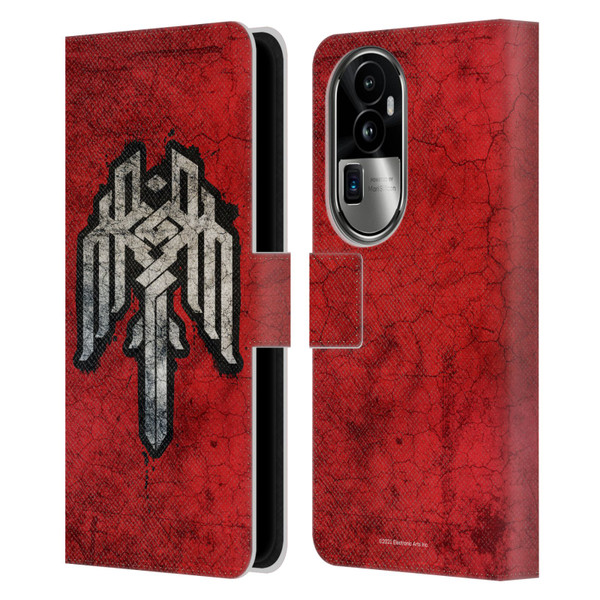 EA Bioware Dragon Age Heraldry Kirkwall Symbol Leather Book Wallet Case Cover For OPPO Reno10 Pro+