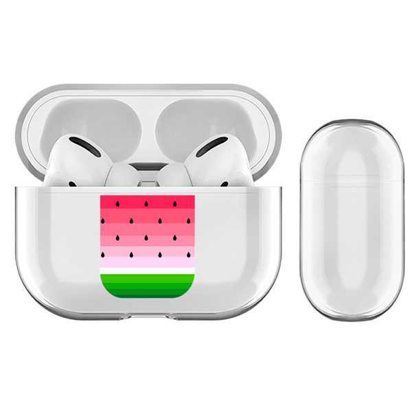 Haroulita Mixed Designs Watermelon Clear Hard Crystal Cover Case for Apple AirPods Pro Charging Case
