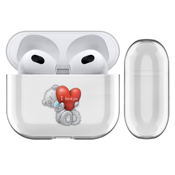 Me To You Classic Tatty Teddy I Love You Clear Hard Crystal Cover Case for Apple AirPods 3 3rd Gen Charging Case