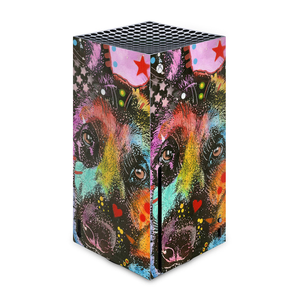 Dean Russo Animals German Shepherd Vinyl Sticker Skin Decal Cover for Microsoft Xbox Series X