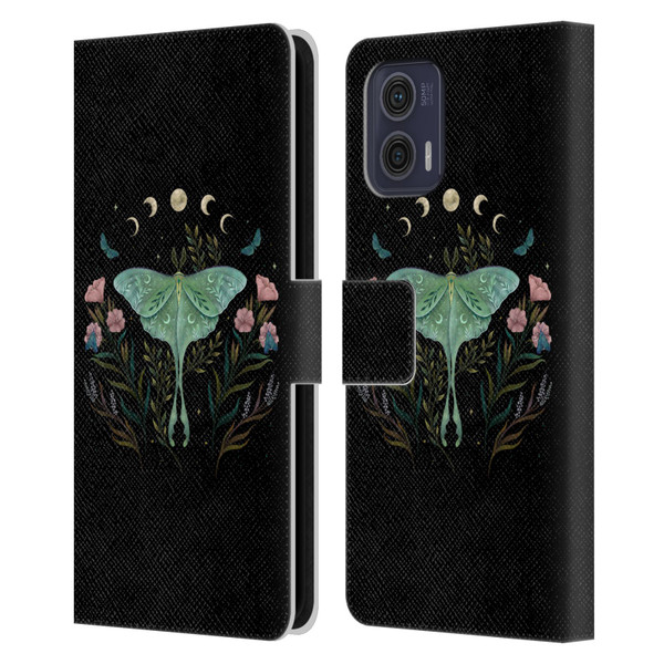 Episodic Drawing Illustration Animals Luna And Forester Leather Book Wallet Case Cover For Motorola Moto G73 5G