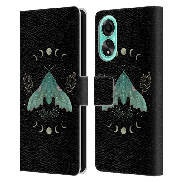 Episodic Drawing Illustration Animals Luna And Moth Leather Book Wallet Case Cover For OPPO A78 5G
