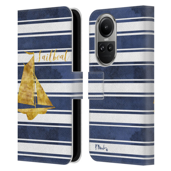 Paul Brent Nautical Sailboat Leather Book Wallet Case Cover For OPPO Reno10 5G / Reno10 Pro 5G