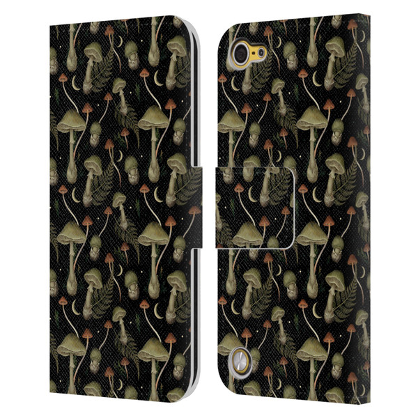 Episodic Drawing Pattern Death Cap Leather Book Wallet Case Cover For Apple iPod Touch 5G 5th Gen