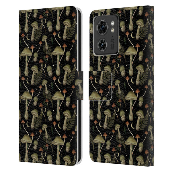 Episodic Drawing Pattern Death Cap Leather Book Wallet Case Cover For Motorola Moto Edge 40