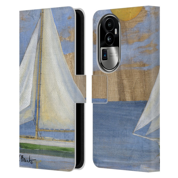 Paul Brent Ocean Serene Sailboat Leather Book Wallet Case Cover For OPPO Reno10 Pro+