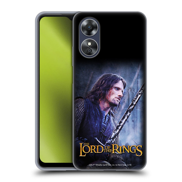 The Lord Of The Rings The Two Towers Character Art Aragorn Soft Gel Case for OPPO A17