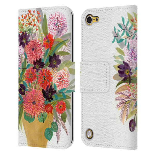 Suzanne Allard Floral Art Celebration Leather Book Wallet Case Cover For Apple iPod Touch 5G 5th Gen