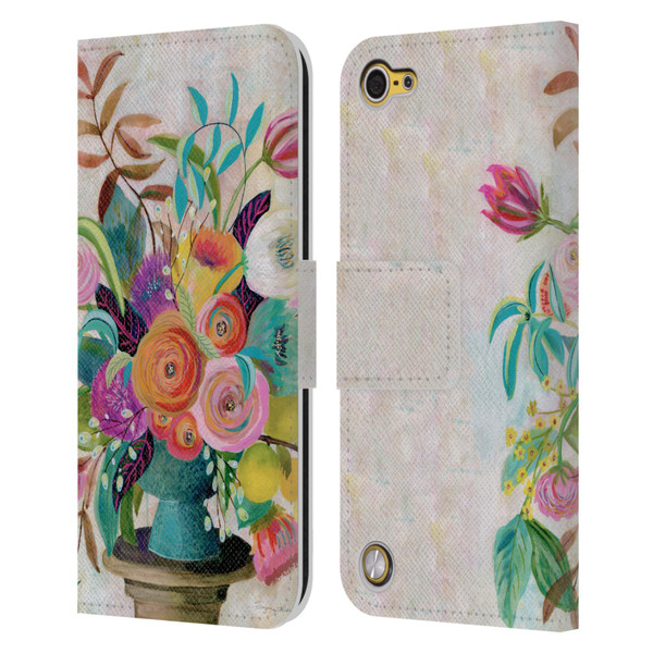 Suzanne Allard Floral Graphics Charleston Glory Leather Book Wallet Case Cover For Apple iPod Touch 5G 5th Gen