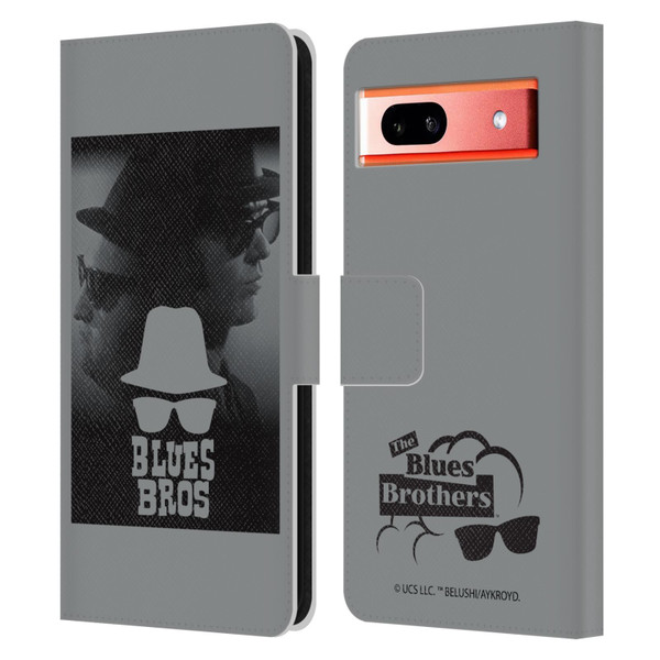 The Blues Brothers Graphics Jake And Elwood Leather Book Wallet Case Cover For Google Pixel 7a