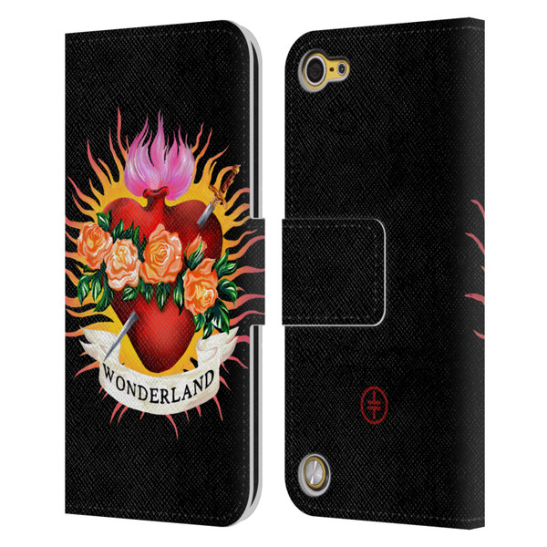 Take That Wonderland Heart Leather Book Wallet Case Cover For Apple iPod Touch 5G 5th Gen