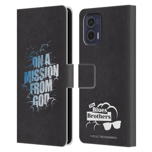 The Blues Brothers Graphics On A Mission From God Leather Book Wallet Case Cover For Motorola Moto G73 5G