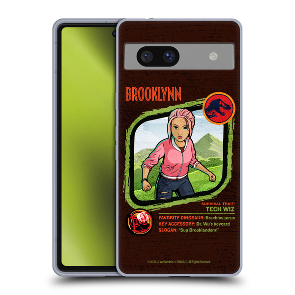 Jurassic World: Camp Cretaceous Character Art Brooklynn Soft Gel Case for Google Pixel 7a