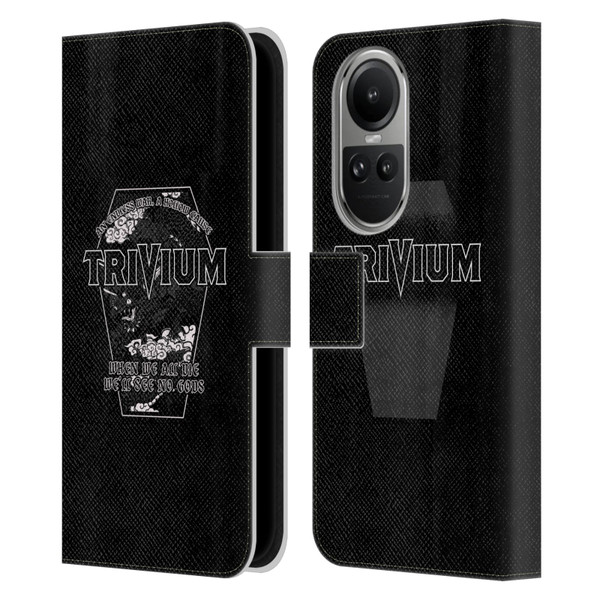 Trivium Graphics No Gods Leather Book Wallet Case Cover For OPPO Reno10 5G / Reno10 Pro 5G