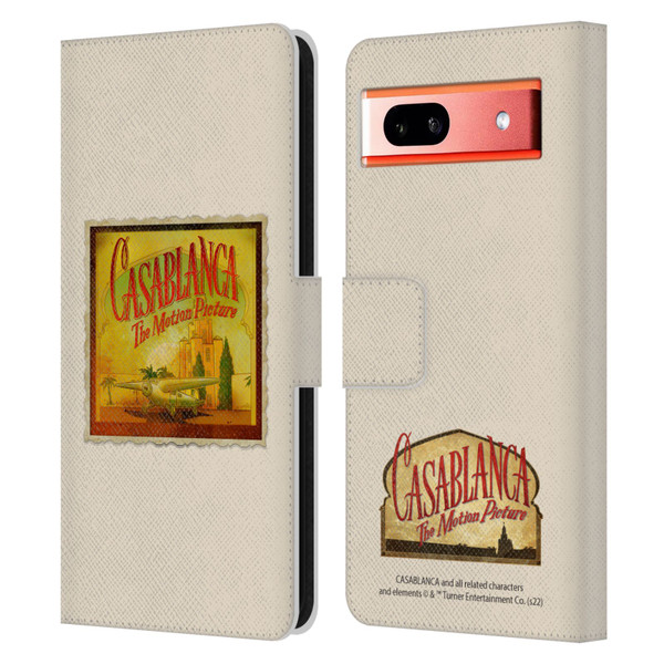 Casablanca Graphics Poster Leather Book Wallet Case Cover For Google Pixel 7a