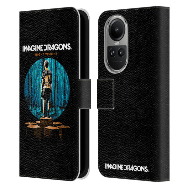 Imagine Dragons Key Art Night Visions Painted Leather Book Wallet Case Cover For OPPO Reno10 5G / Reno10 Pro 5G