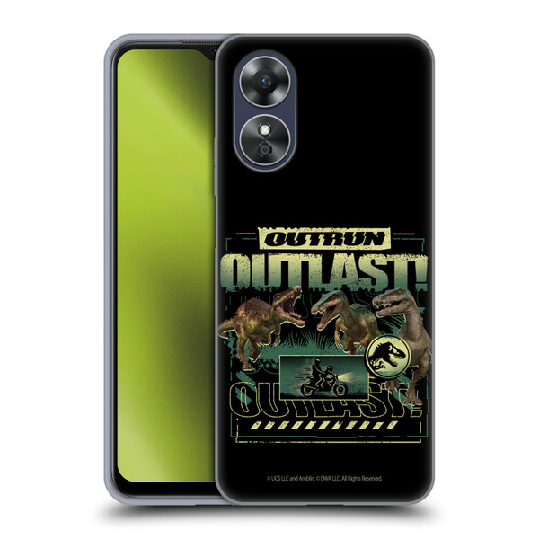 Jurassic World: Camp Cretaceous Dinosaur Graphics Outlast Soft Gel Case for OPPO A17