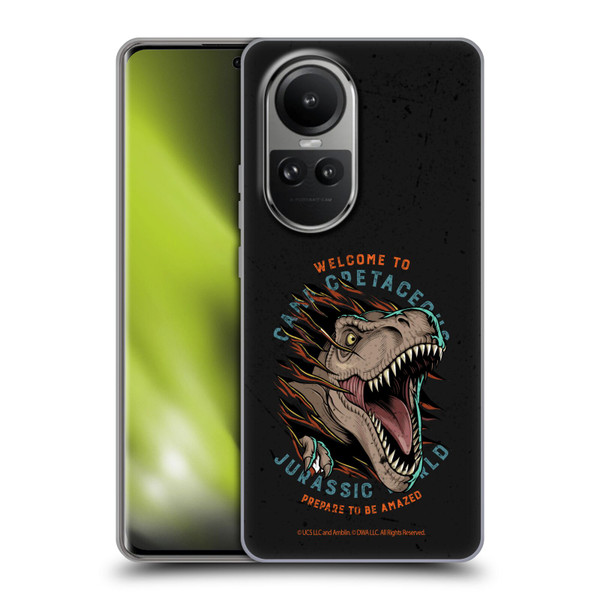 Jurassic World: Camp Cretaceous Dinosaur Graphics Welcome Soft Gel Case for OPPO Reno10 5G / Reno10 Pro 5G