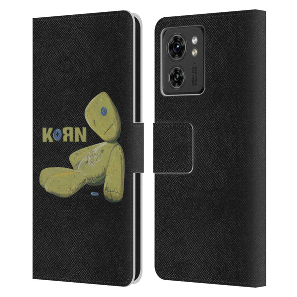 Korn Graphics Issues Doll Leather Book Wallet Case Cover For Motorola Moto Edge 40