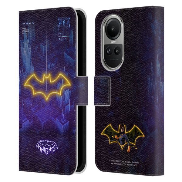 Gotham Knights Character Art Batgirl Leather Book Wallet Case Cover For OPPO Reno10 5G / Reno10 Pro 5G