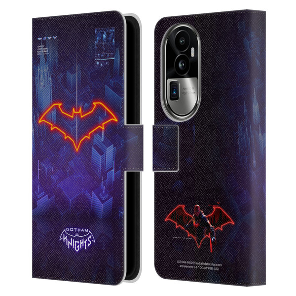 Gotham Knights Character Art Red Hood Leather Book Wallet Case Cover For OPPO Reno10 Pro+