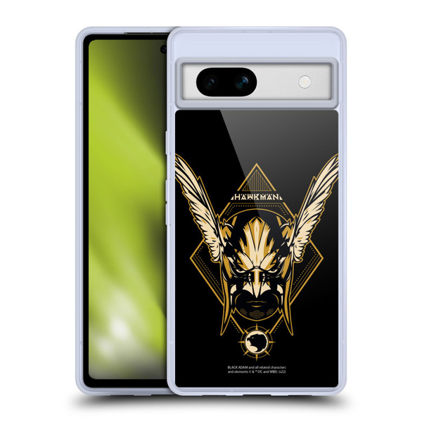 Black Adam Graphics Hawkman Soft Gel Case for Google Pixel 7a
