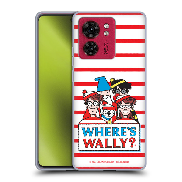 Where's Wally? Graphics Characters Soft Gel Case for Motorola Moto Edge 40