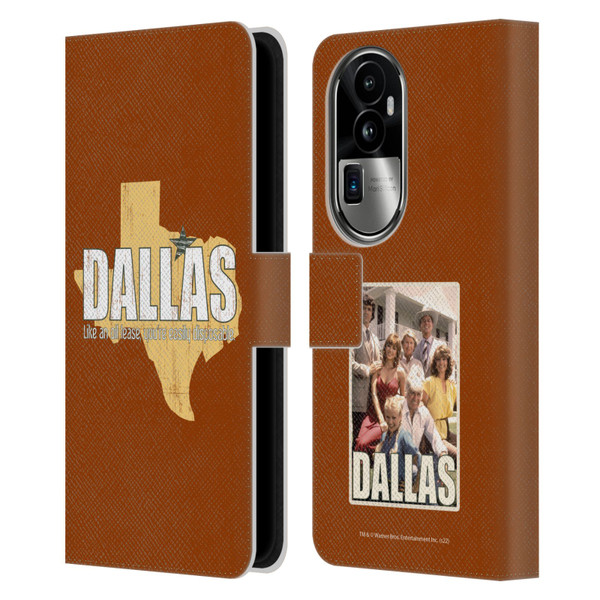 Dallas: Television Series Graphics Quote Leather Book Wallet Case Cover For OPPO Reno10 Pro+