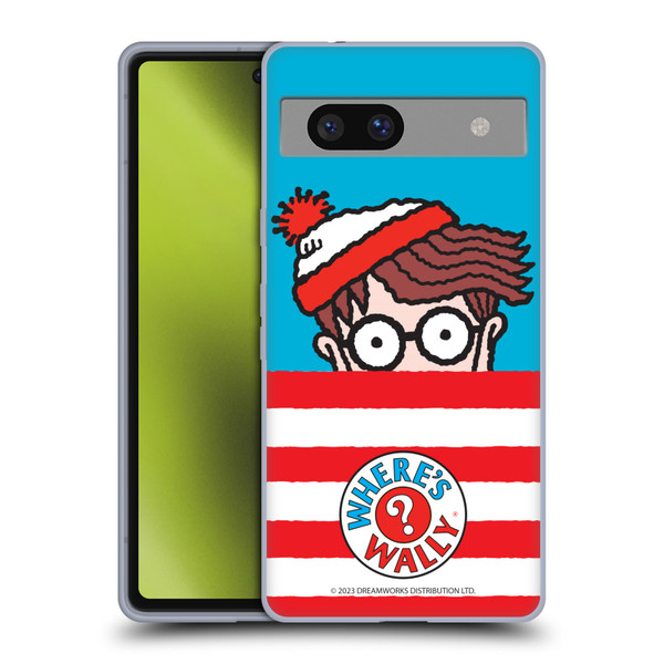 Where's Wally? Graphics Half Face Soft Gel Case for Google Pixel 7a