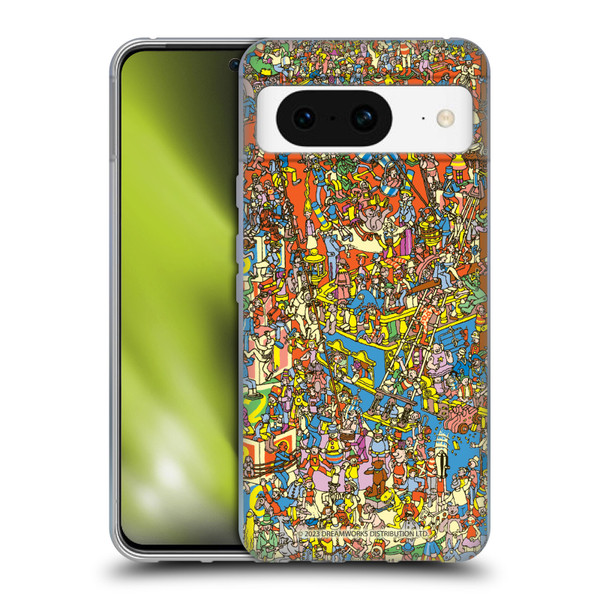 Where's Wally? Graphics Hidden Wally Illustration Soft Gel Case for Google Pixel 8