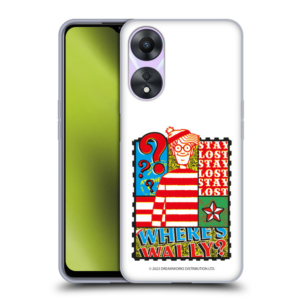 Where's Wally? Graphics Stay Lost Soft Gel Case for OPPO A78 5G
