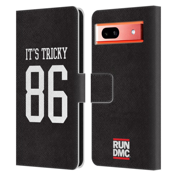 Run-D.M.C. Key Art It's Tricky Leather Book Wallet Case Cover For Google Pixel 7a