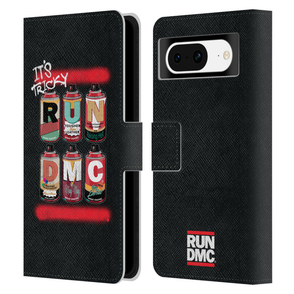 Run-D.M.C. Key Art Spray Cans Leather Book Wallet Case Cover For Google Pixel 8