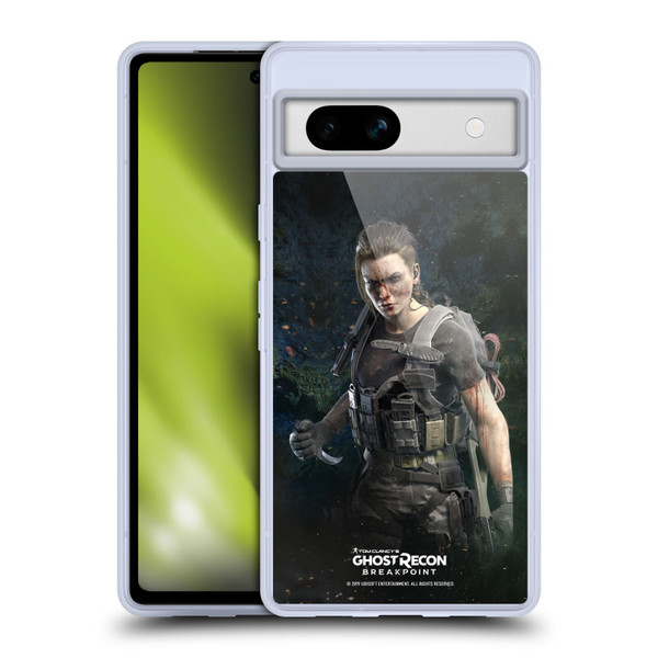 Tom Clancy's Ghost Recon Breakpoint Character Art Fury Soft Gel Case for Google Pixel 7a