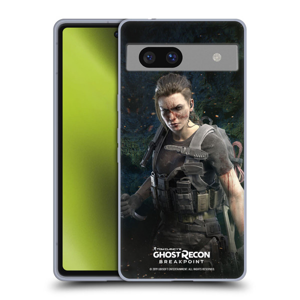 Tom Clancy's Ghost Recon Breakpoint Character Art Fury Soft Gel Case for Google Pixel 7a