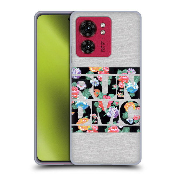 Run-D.M.C. Key Art Floral Soft Gel Case for Motorola Moto Edge 40