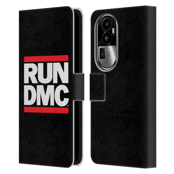 Run-D.M.C. Key Art Logo Leather Book Wallet Case Cover For OPPO Reno10 Pro+