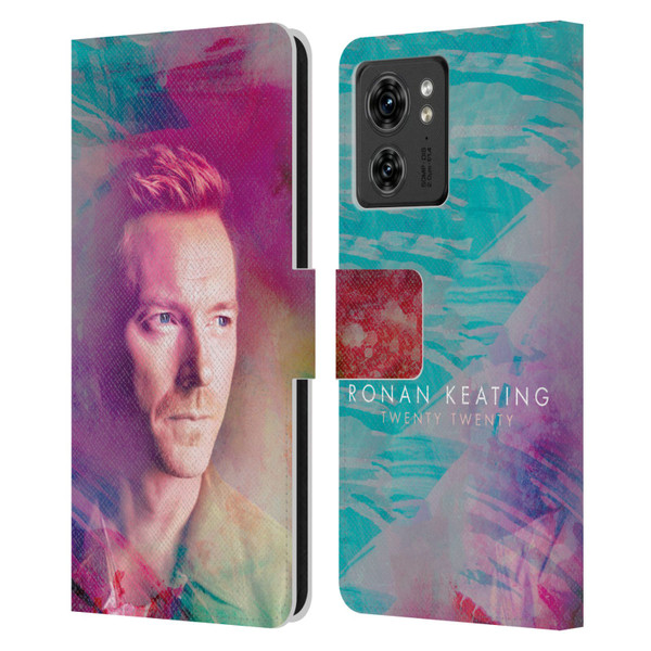 Ronan Keating Twenty Twenty Key Art Leather Book Wallet Case Cover For Motorola Moto Edge 40