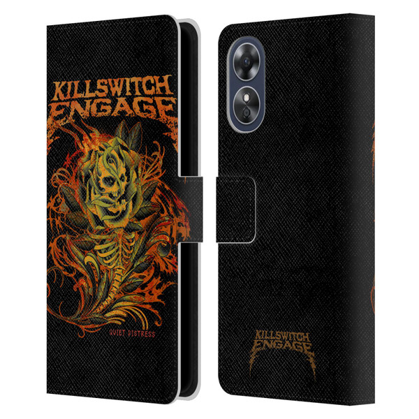 Killswitch Engage Band Art Quiet Distress Leather Book Wallet Case Cover For OPPO A17