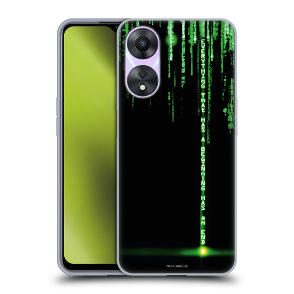 The Matrix Revolutions Key Art Everything That Has Beginning Soft Gel Case for OPPO A78 5G