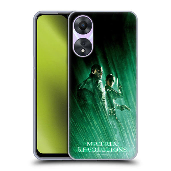 The Matrix Revolutions Key Art Morpheus Trinity Soft Gel Case for OPPO A78 5G