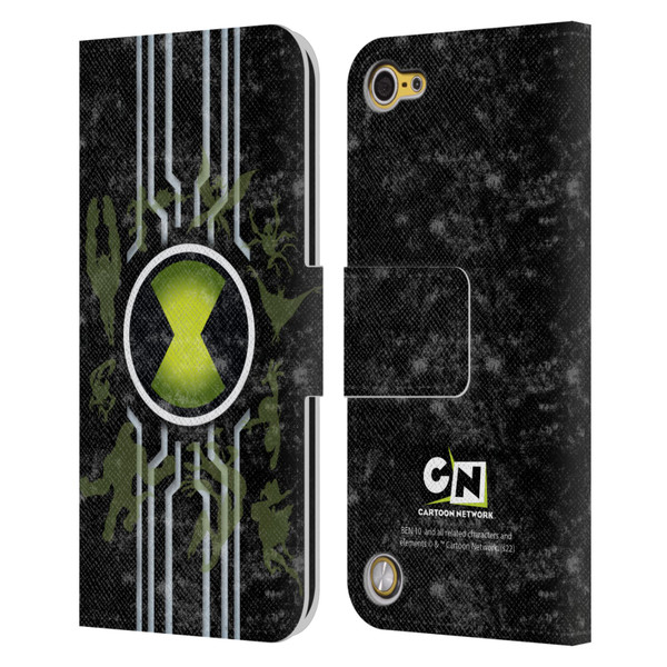 Ben 10: Alien Force Graphics Omnitrix Leather Book Wallet Case Cover For Apple iPod Touch 5G 5th Gen