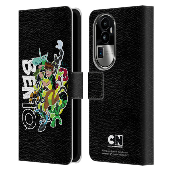Ben 10: Omniverse Graphics Character Art Leather Book Wallet Case Cover For OPPO Reno10 Pro+