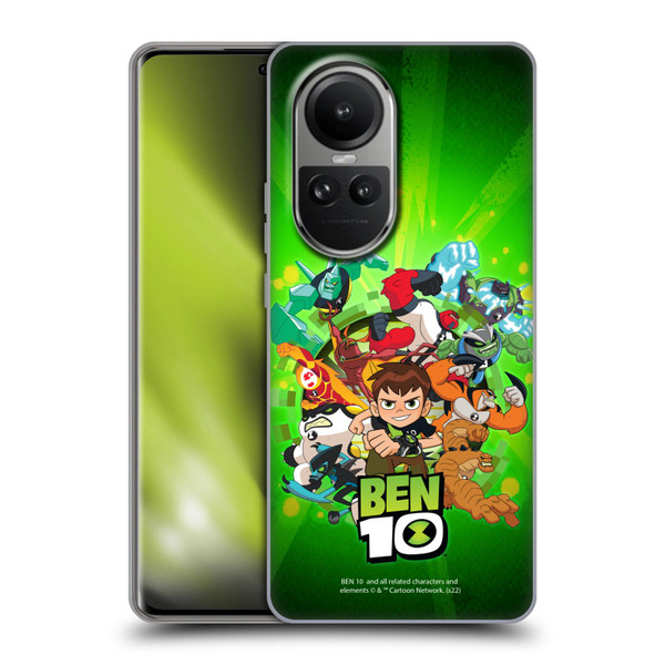 Ben 10: Animated Series Graphics Character Art Soft Gel Case for OPPO Reno10 5G / Reno10 Pro 5G