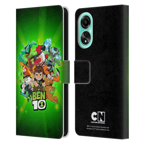 Ben 10: Animated Series Graphics Character Art Leather Book Wallet Case Cover For OPPO A78 5G