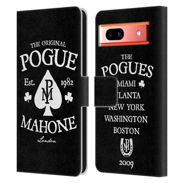 The Pogues Graphics Mahone Leather Book Wallet Case Cover For Google Pixel 7a