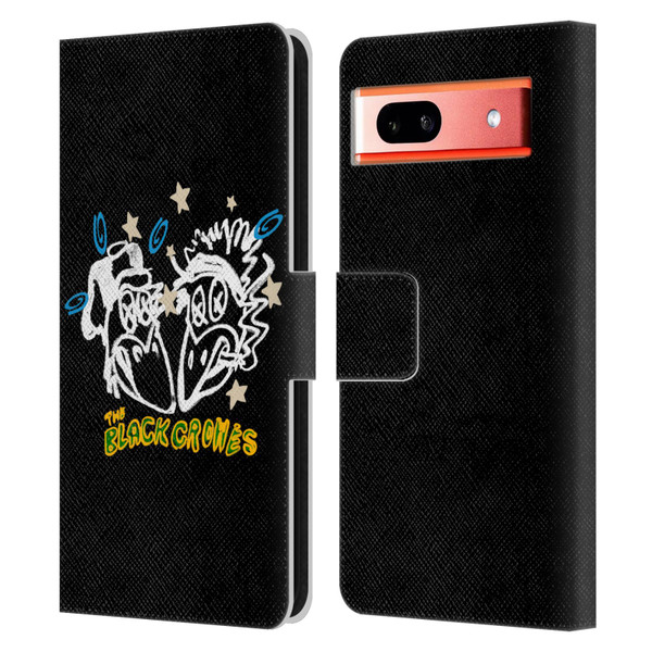 The Black Crowes Graphics Heads Leather Book Wallet Case Cover For Google Pixel 7a