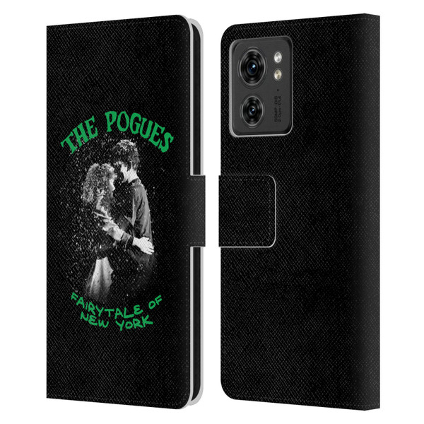 The Pogues Graphics Fairytale Of The New York Leather Book Wallet Case Cover For Motorola Moto Edge 40