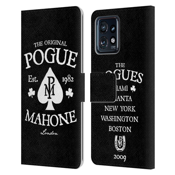The Pogues Graphics Mahone Leather Book Wallet Case Cover For Motorola Moto Edge 40 Pro