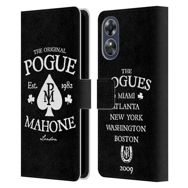 The Pogues Graphics Mahone Leather Book Wallet Case Cover For OPPO A17